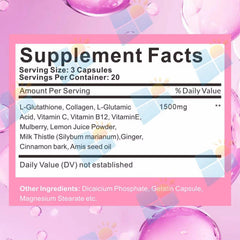 Nutricore Liposomal Glutathione 1500mg – Ultra Skin Whitening, Collagen & Liver Cleanse - Nutricore