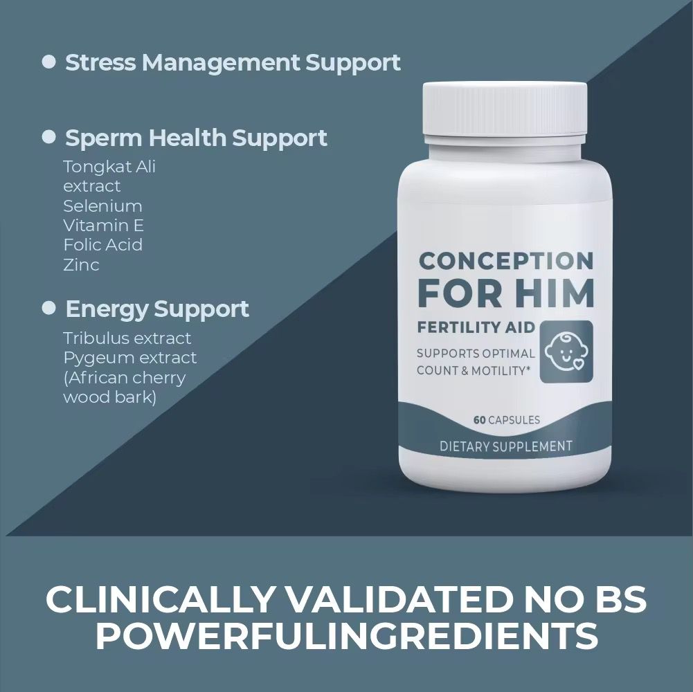Conception Men Fertility Vitamins – Male Optimal Count, Motility Strength, Healthy Volume Production