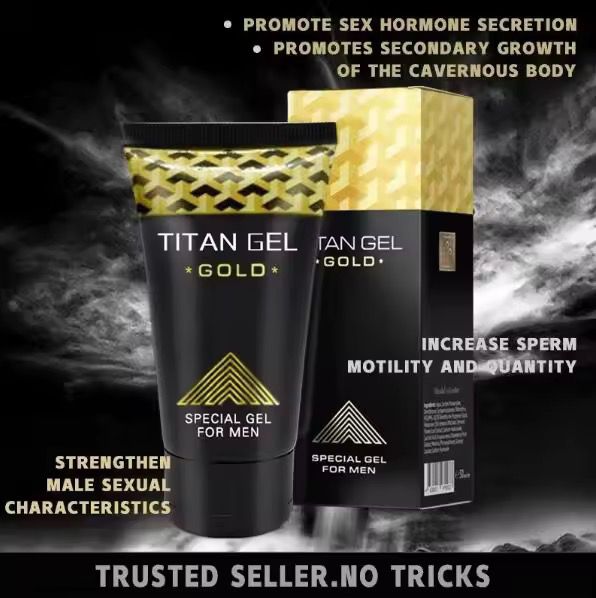 Titan Gel Gold for Men Original. Male Natural Massage Cream, 50ml