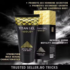Titan Gel Gold for Men Original. Male Natural Massage Cream, 50ml