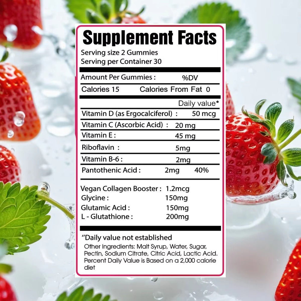 Hej Wellness Glutathione Collagen Glow Gummies - Nutricore